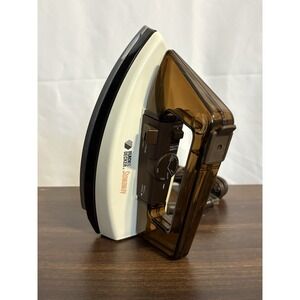 VintageBLACK+DECKER Stowaway Corded Adjustable Steam Iron, Steam, Folding Handle